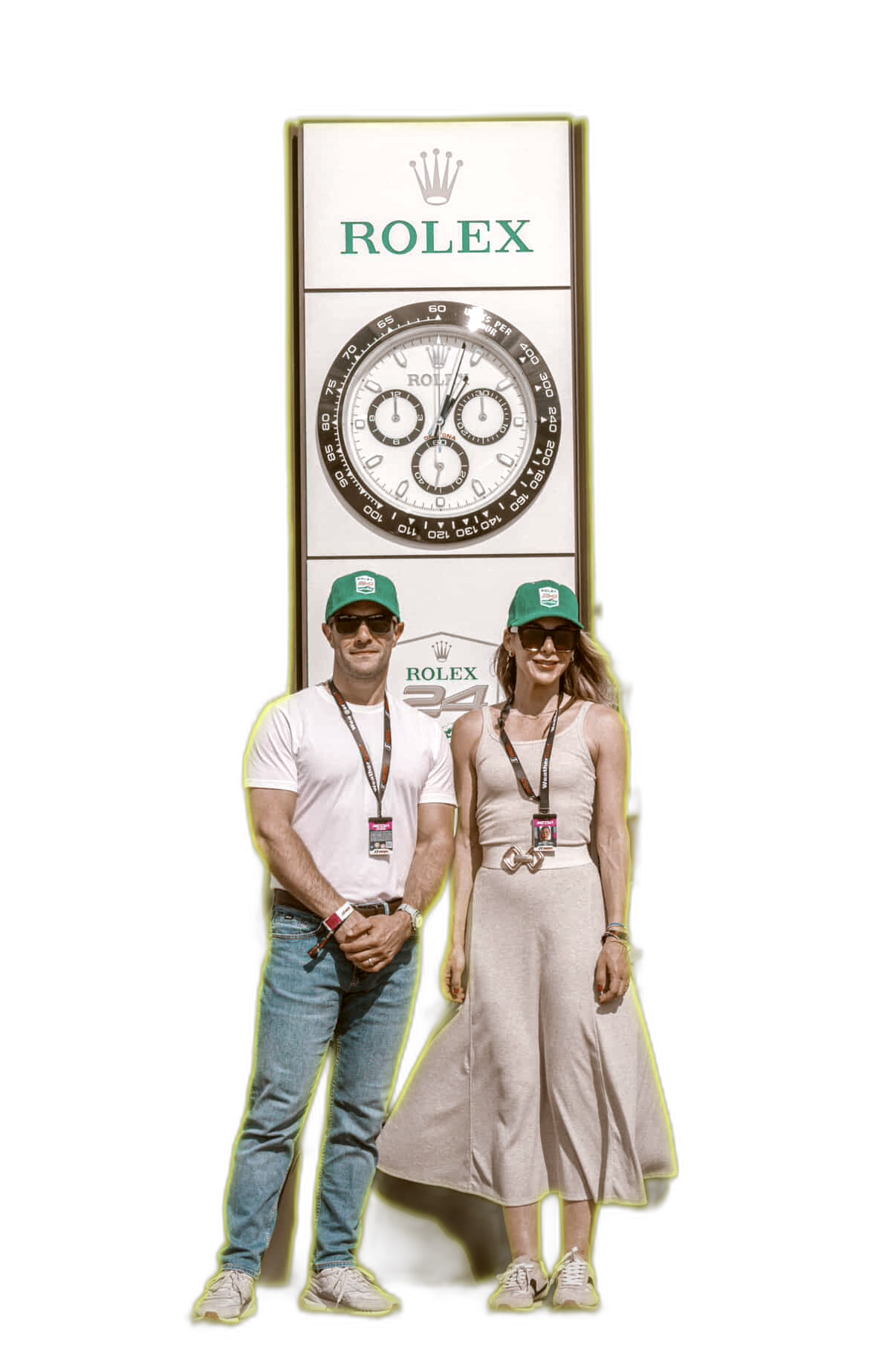Vincenzo Landino and Lali Michelsen at the Rolex 24 Hours of Daytona